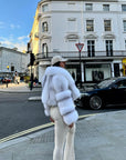 Straight Rows Collar Coat
