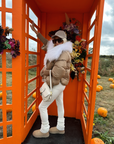Down Puffer Jacket with Fur Collar