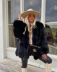 Straight Rows Long Coat