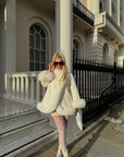 Cashmere wool coat made with real fur collar & cuffs. Fur coat with collar. Cashmere jacket. Cashmere coat with fur. Fur coat. Women's real fur cashmere coats, luxurious coats with fur, and elegant fur coats. Made from the highest quality of soft cashmere and wool blends. winter fashion. winter outfit. fur coat outfit. Autumn Fall coat