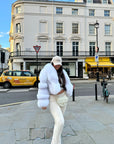 Straight Rows Collar Coat