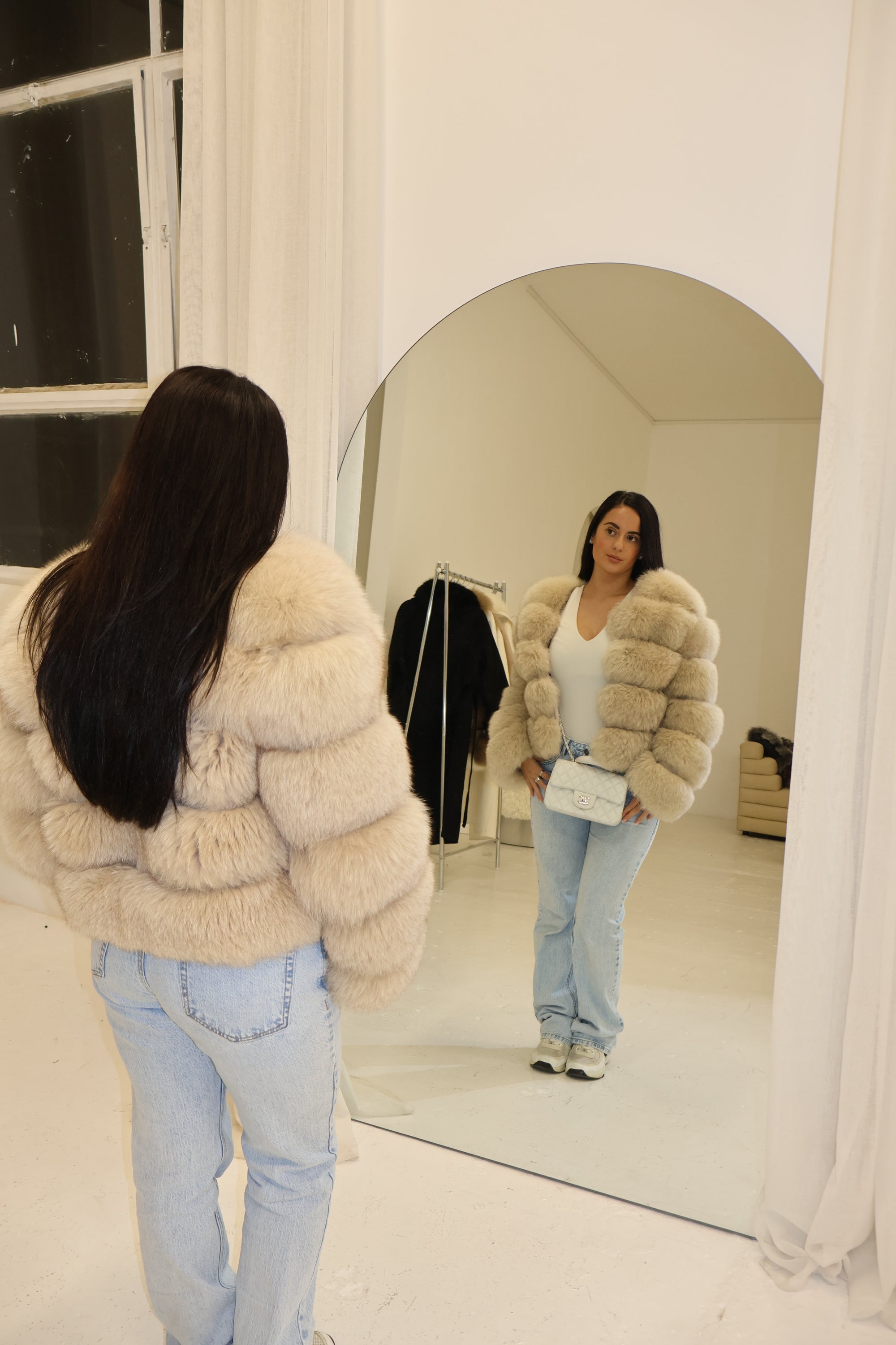Bubble Cropped Coat