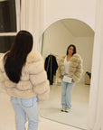 Bubble Cropped Coat