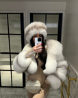 Straight Rows Collar Coat