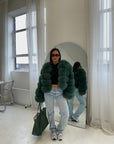 Bubble Cropped Coat