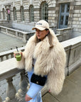 Mongolian Cropped Collar Coat