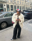 Straight Rows Long Coat