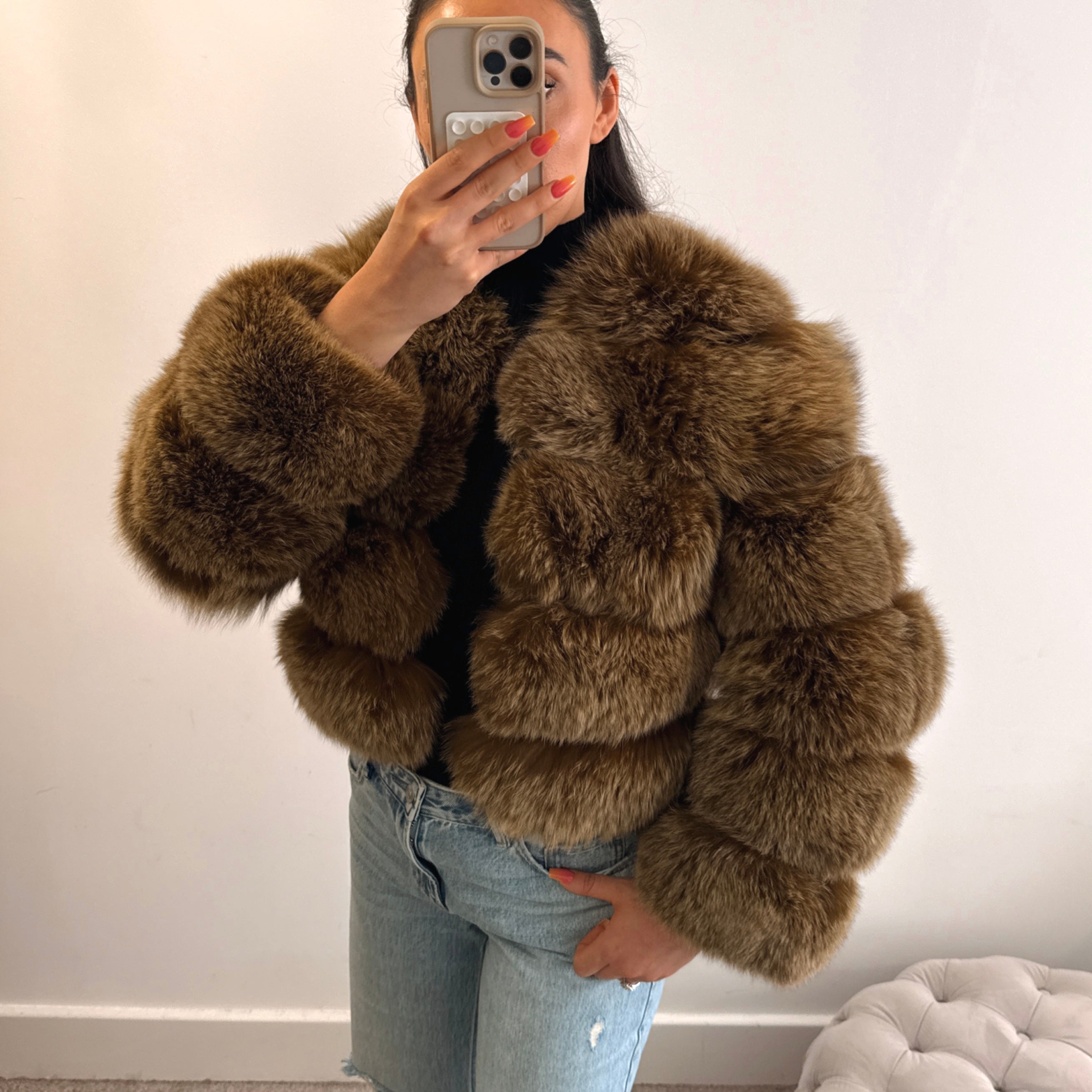Sale Live Now Real Fox Fur Coat Dolcie London
