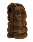 Overlap Gilet - Chocolate Brown