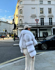 Straight Rows Collar Coat