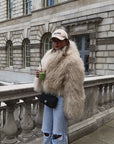 Mongolian Cropped Collar Coat