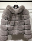 Hooded Cropped Coat
