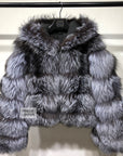 Hooded Cropped Coat
