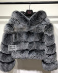 Hooded Cropped Coat