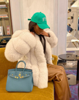 Straight Rows Long Coat