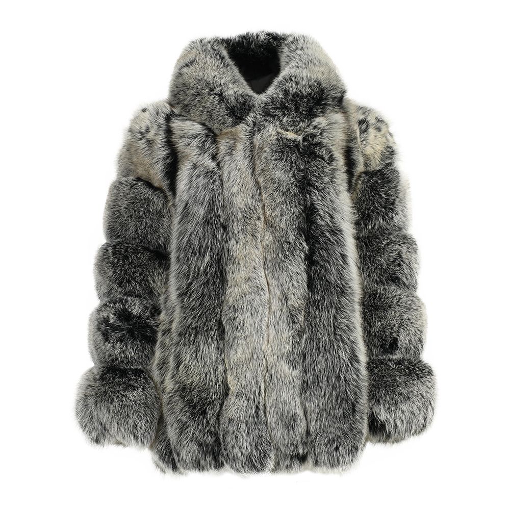 Hooded Straight Rows Long Coat