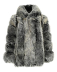 Hooded Straight Rows Long Coat