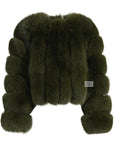 Straight Rows Cropped Coat