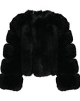 Straight Rows Cropped Coat