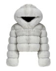 Hooded Cropped Coat
