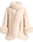 Cashmere wool coat made with real fur collar & cuffs. Fur coat with collar. Cashmere jacket. Cashmere coat with fur. Fur coat. Women's real fur cashmere coats, luxurious coats with fur, and elegant fur coats. Made from the highest quality of soft cashmere and wool blends. winter fashion. winter outfit. fur coat outfit