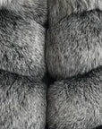 5 Rows Collar Coat - Siver Fox UK16 | XXL | US12