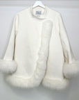 SAMPLE ITEM - Winter White Cashmere Coat UK8 | S | US4