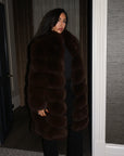 Overlap Long Collar Coat